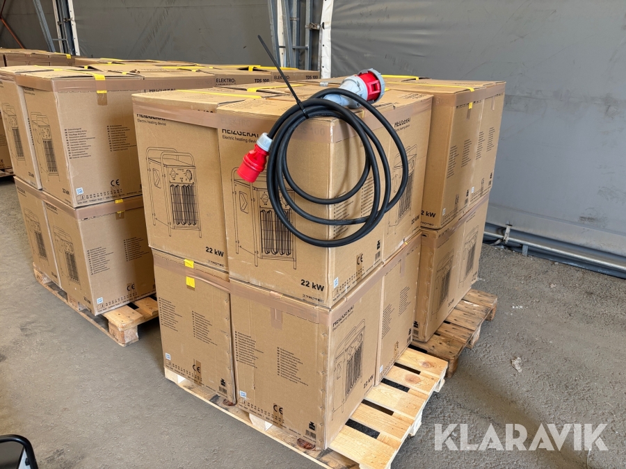 Värmefläktar 8 st Trotec TDS 100 med kabel