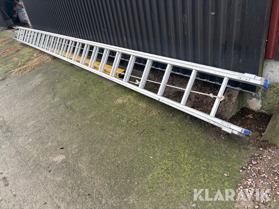 Aluminiumstege Ernst Utskjutbar - Totalt 12,8m