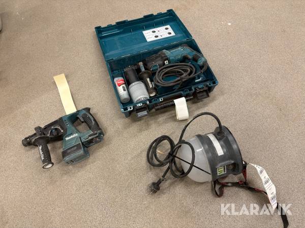 Kombihammare 2 st Bygglampa Makita