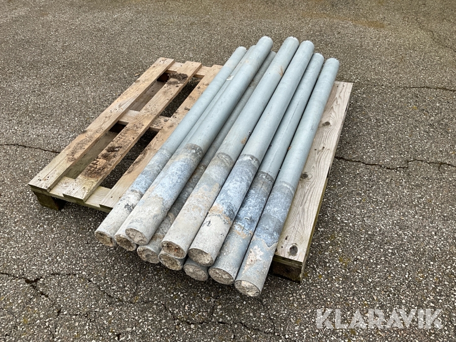 Avgränsningsstolpar 10 st galvade