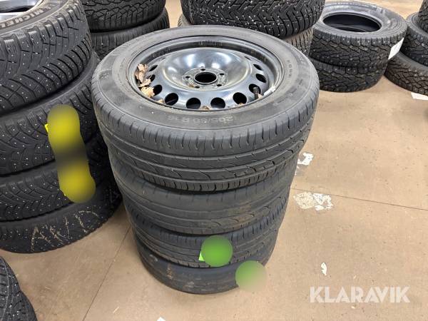 Däck med fälgar Continental 205/60R16 4 st