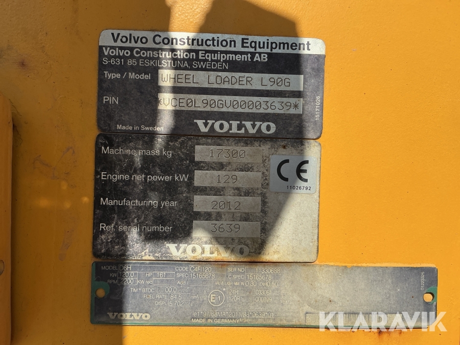 Hjullastare Volvo L90G