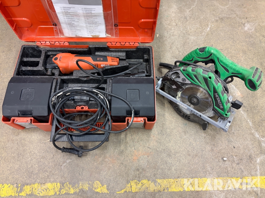 Cirkelsåg 1st och Multimaskin 1st Hitachi / Fein - C6BU2/ FMM350Q