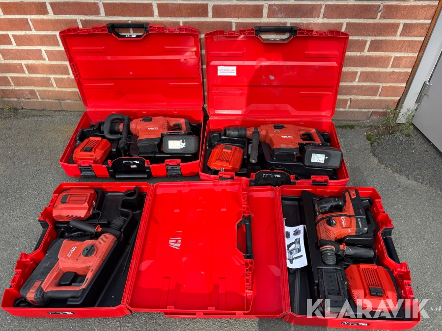 Kombihammare, Bilningsmaskin 4st Hilti