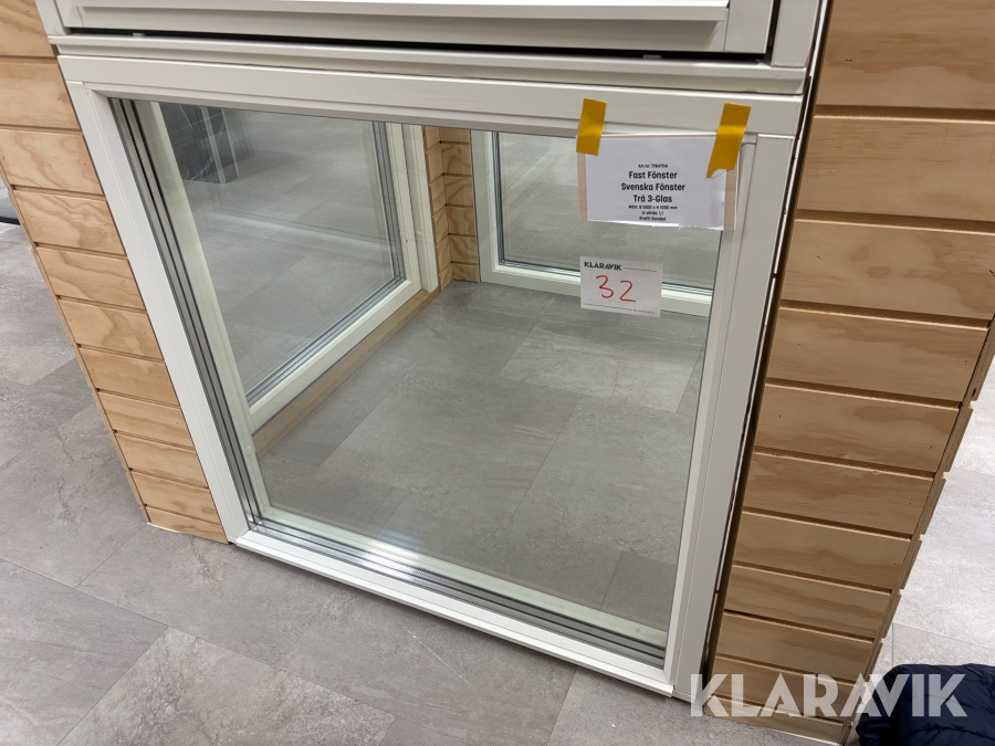 Fast Fönster Svenska Fönster 3-glas Trä