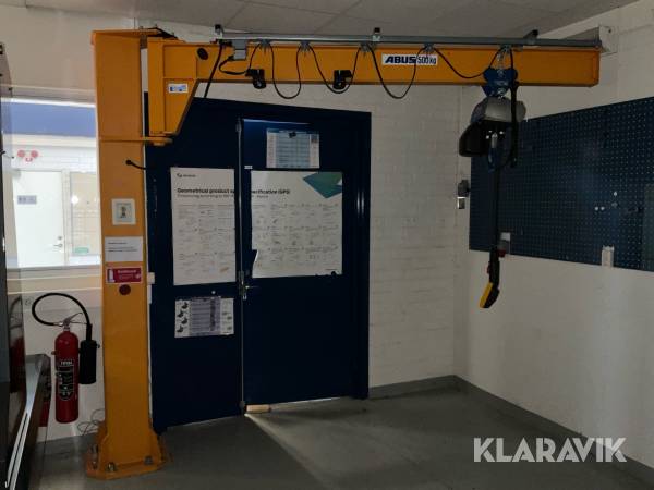 Pelarkran / svängkran Abus LSX med telfer 500kg