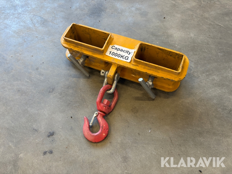 Krokfäste till gafflar 1000kg