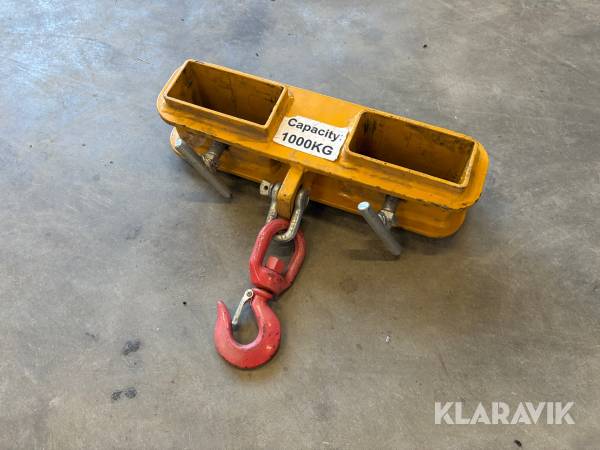 Krokfäste till gafflar 1000kg