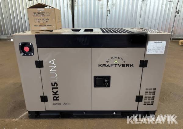 Generator Elverk SvKraftverk 15 kW Diesel Euro 5
