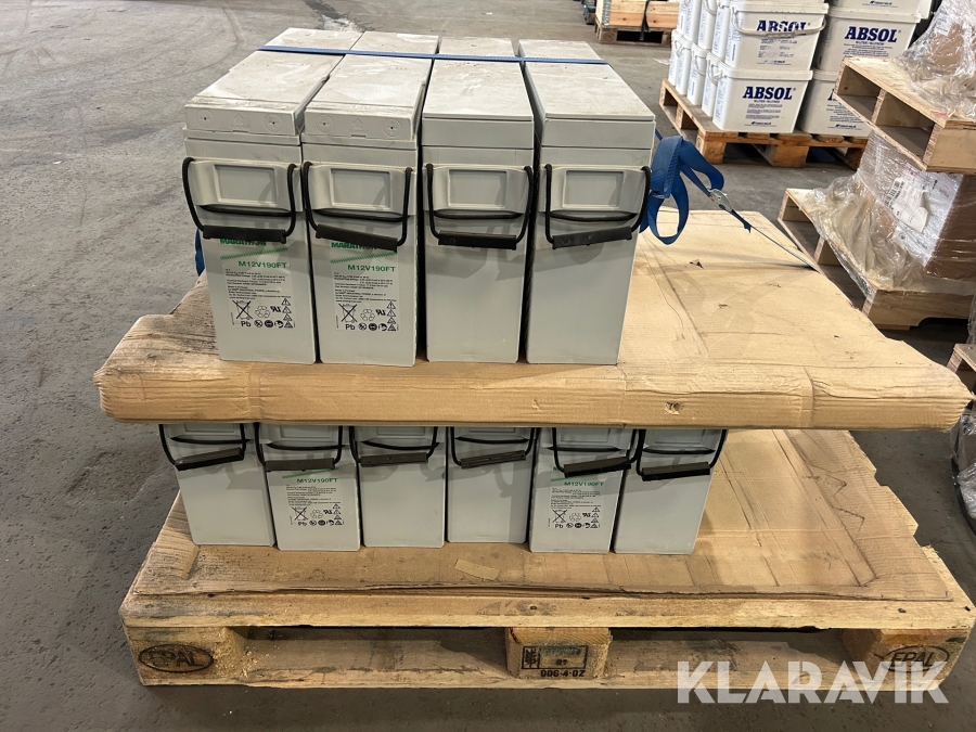 Batteri UPS Marathon M12V190FT 10 st