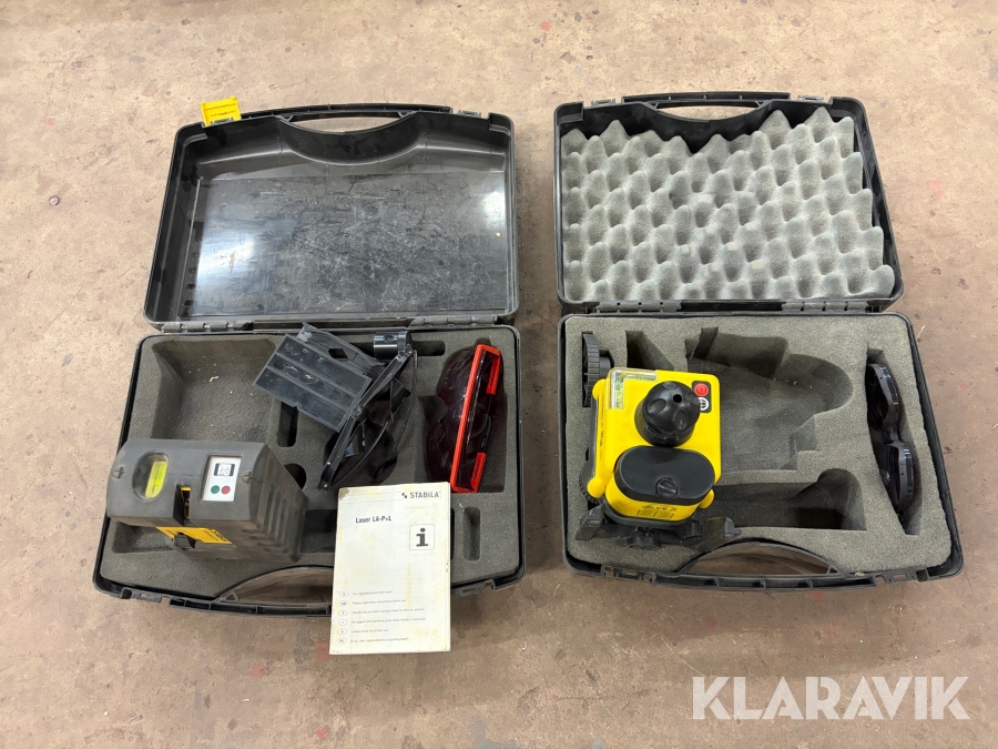 Rotationslaser Stabila Type LA-P+L/Laser LMR 2 st