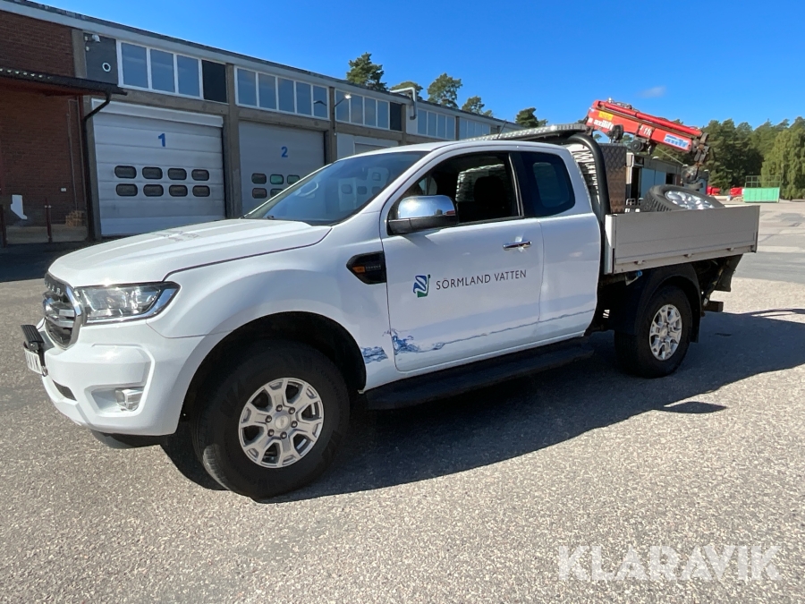 Pickup Ford Ranger SuperCab 2.0 EcoBlue 4x4 SelectShift med kran 