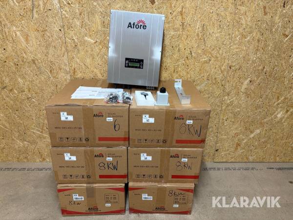 Växelriktare  6st Afore solvar pv inventer 8 & 6 KW