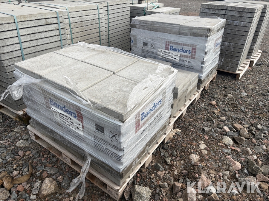 Betongplattor 160 st Benders Sienna slät