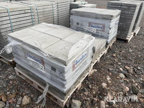 Betongplattor 160 st Benders Sienna slät