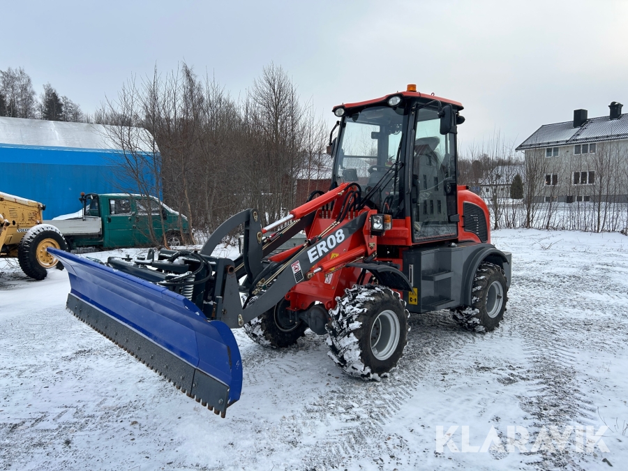 Hjullastare Everun ER08 med redskap