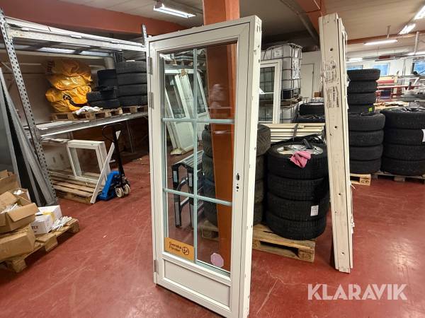 Fönsterdörr Svenska fönster 870x2060 vänsterhängd, aluminiumutsida