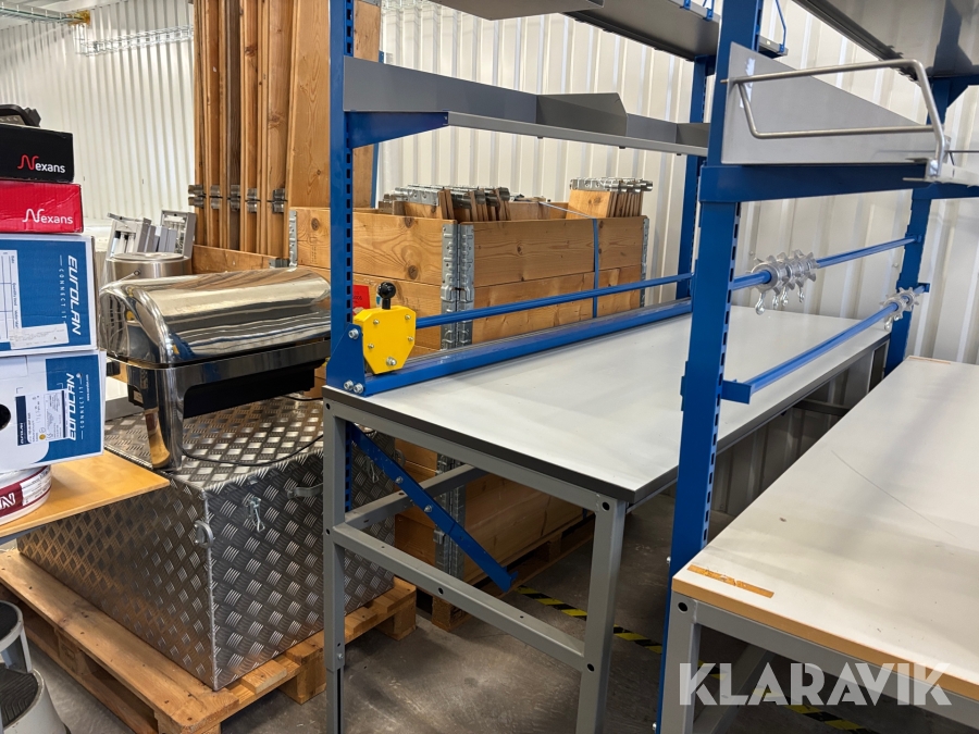 Packbänk/ Bord AJ Produkter med hyllor och skärare