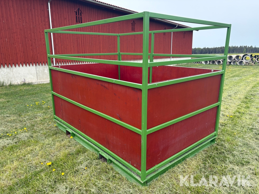 Djurtransport med gaffelfäste 3x2m