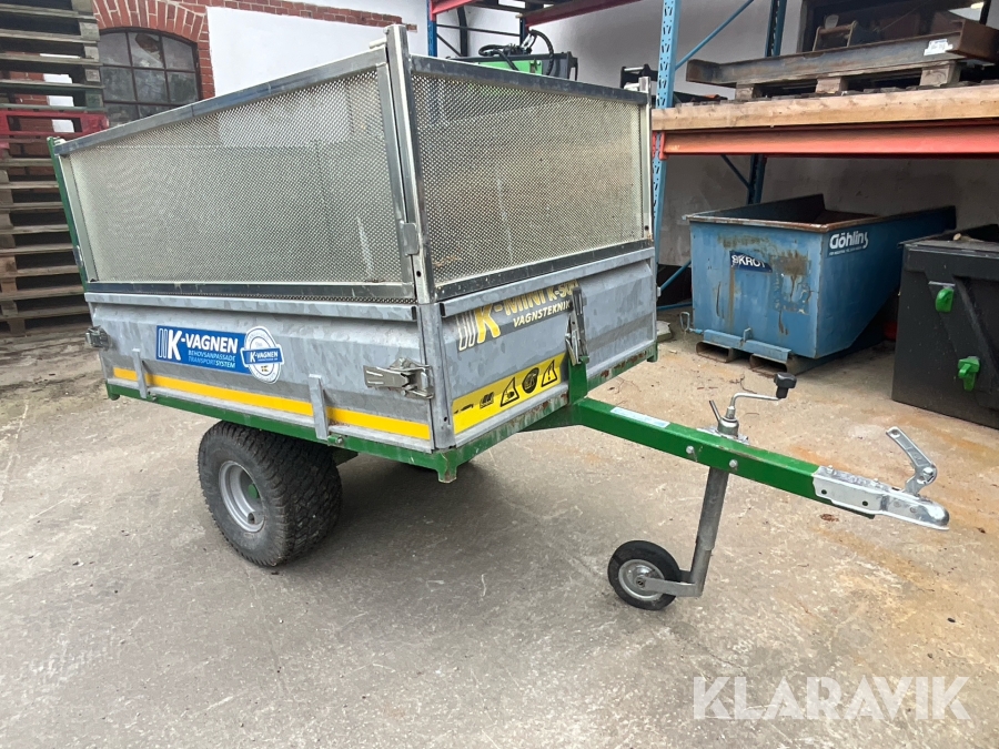 Släpvagn K- Vagnen Mini K-500 med grindar