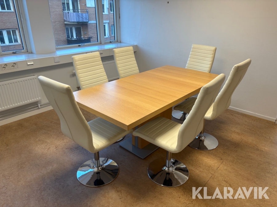 Konferensbord med 6 stolar
