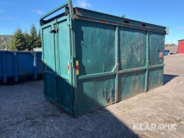 Liftdumpercontainer BFAB LD 21 5 Ö dörr med avtagbart tak.