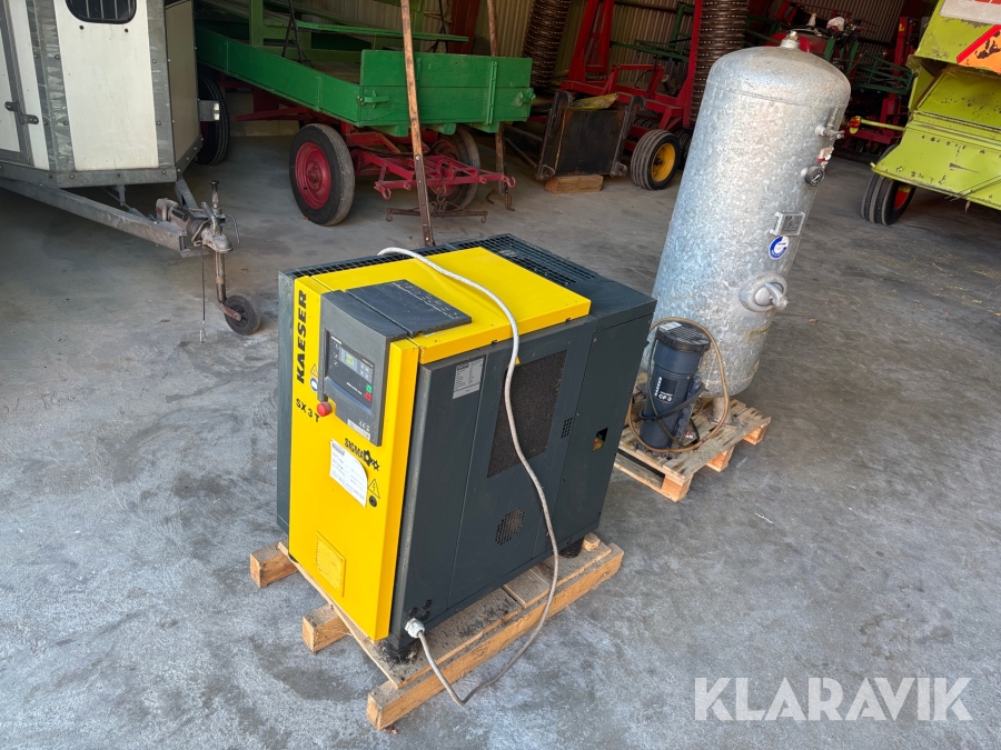 Skruvkompressor Kaeser SX 3 T - Med tillhörande tank