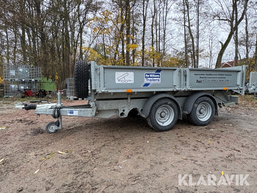 Personbilssläp/ tippsläp Ifor Williams Trailers TT3017