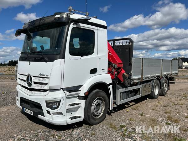 Kranbil Mercedes-Benz Actros 2532 L Brädgårdsbil