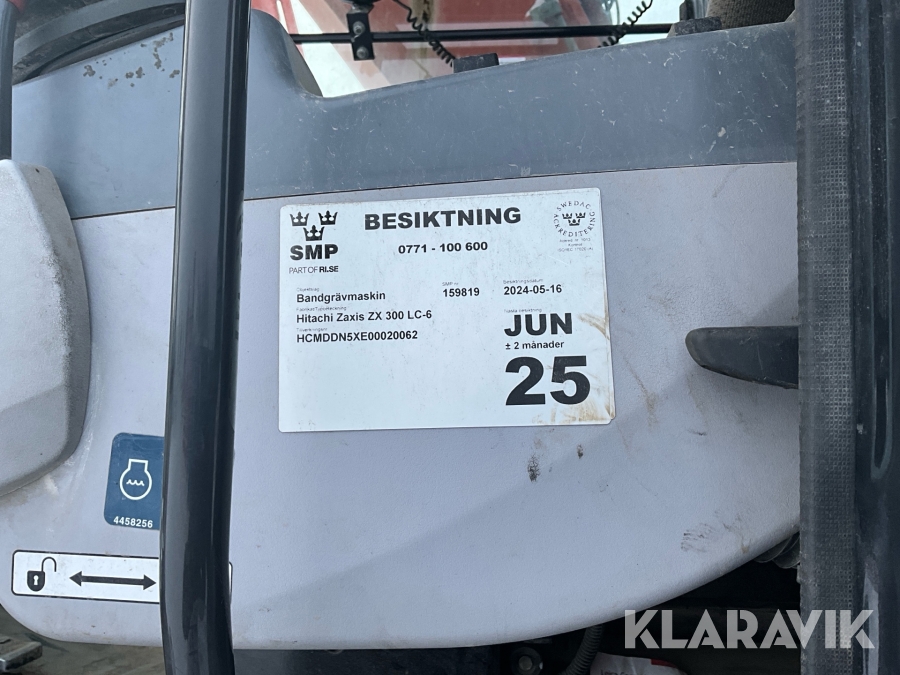 Bandgrävmaskin Hitachi ZX300LC-6, Gällivare, Klaravik auktio