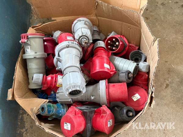 3-fas kontakter Garo med tillbehör